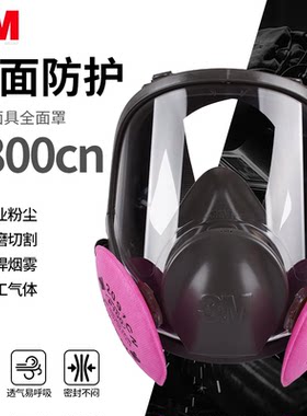 3M6800防毒全面罩配2091/2097CN