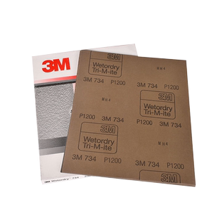 3M734水磨砂纸汽车美容抛光打磨砂皮1000目800目600目沙皮水砂纸