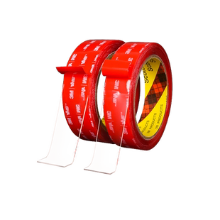 3M透明胶强力粘胶双面胶高粘度纳米胶无痕胶耐高温插板挂钩纸巾盒防水墙面固定不留痕纳米胶带双面贴亚克力胶