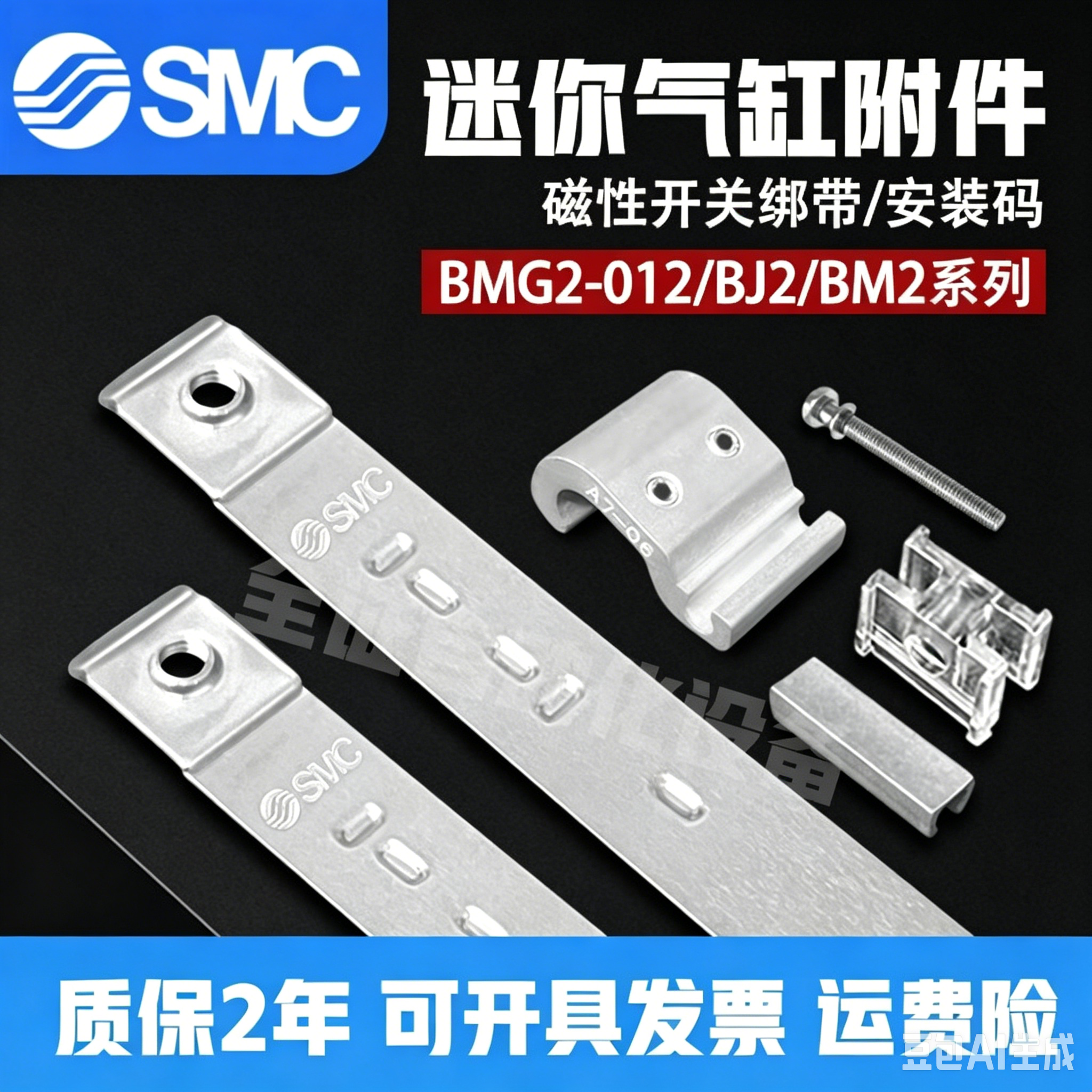 SMC磁性开关绑带BA7 040 063 BM5/BMA3/BM2-016 020 025 032-040A