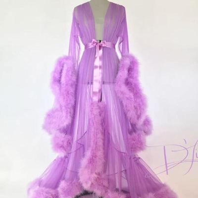 Sexy outerwear with flared sleeves and long