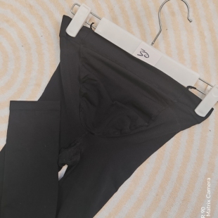 小个子孕妇打底裤 打底袜孕期托腹九分黑色 丝袜春秋款