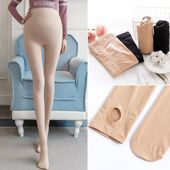 袜托腹调节薄款 孕妇丝袜怀孕期连裤 袜肉色裤 春秋外穿打底裤 袜夏季