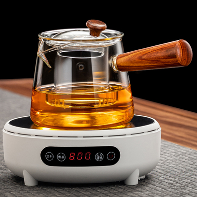 新款小型个人煮茶器加厚防爆玻璃茶壶泡茶烧水小青柑壶电陶炉茶具