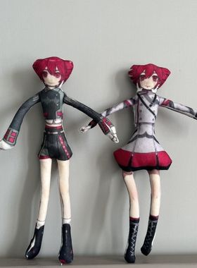 重音世界初音未来玩偶抽象老鼠干铁丝活动骨架公仔手脚可动teto