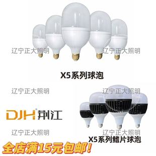 LED灯泡荆江光源足功率节能灯e27螺口5w10w15w20w30w40w50w球泡