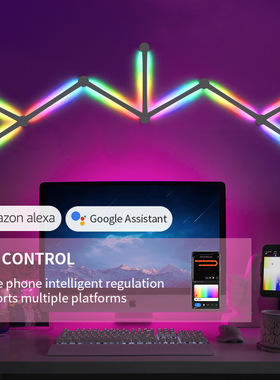 Intelligent graffiti pickup light RGB ambient ligh涂鸦拾音灯