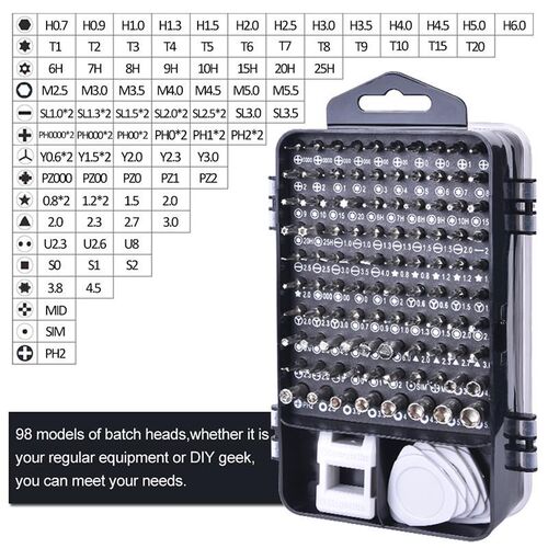 REIZ Screwdriver Set Precision Torx Hex Screw Driver Bit Kit
