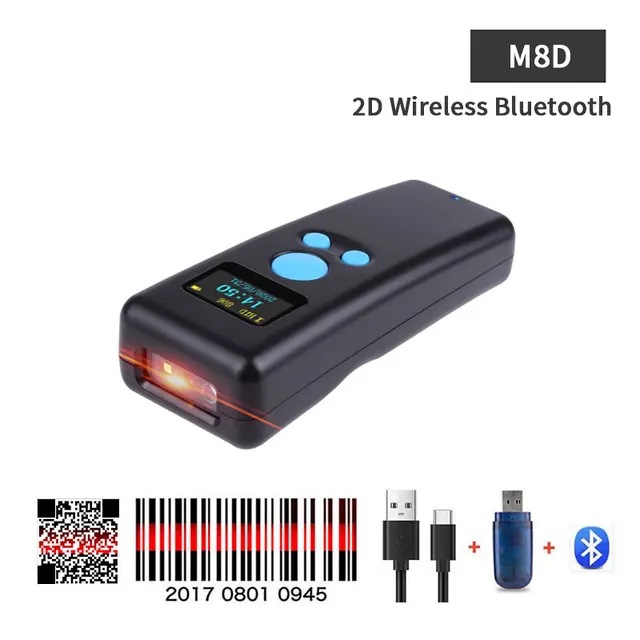 English version of mini Bluetooth scanner barcode scanner