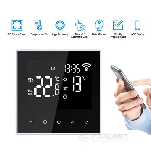 16A/3A Tuya WiFi Smart Thermostat, Electric floor Heating Wa