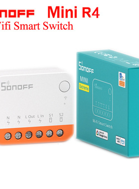 Sonoff Mini R4 Mini WiFi Smart Switch Disconnector开关通断器