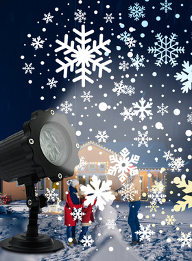 Projection LED decorative lights Christmas snowflake lights