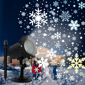 Projection LED decorative lights Christmas snowflake lights