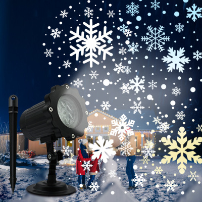 Projection LED decorative lights Christmas snowflake lights