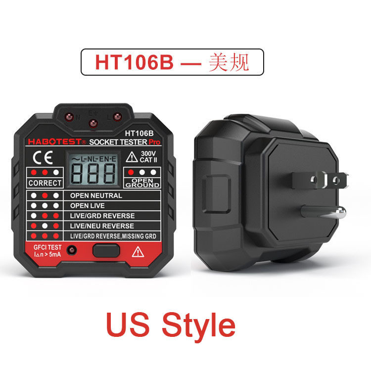 Digital socket safety tester数显插座安全测试仪漏电开关图片