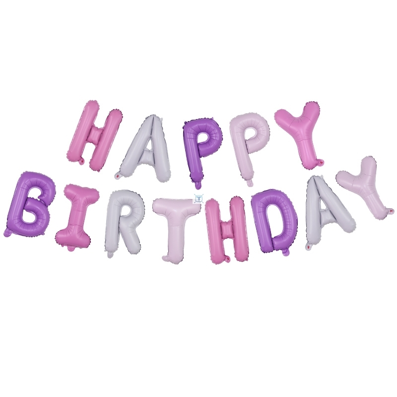 13Pcs Happy Birthday Balloons Foil Letter Balloon Birthday