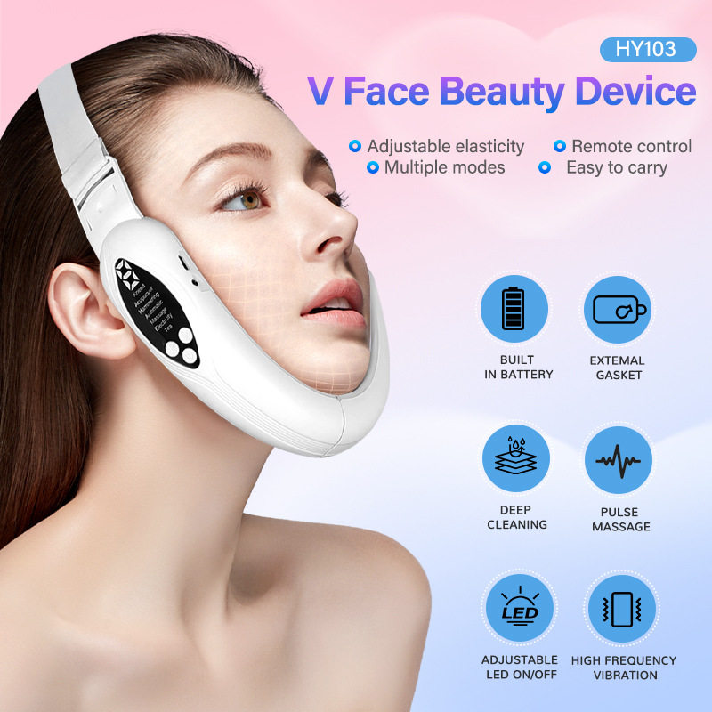 New vibrating V-face beauty massager微电流塑脸仪按摩器
