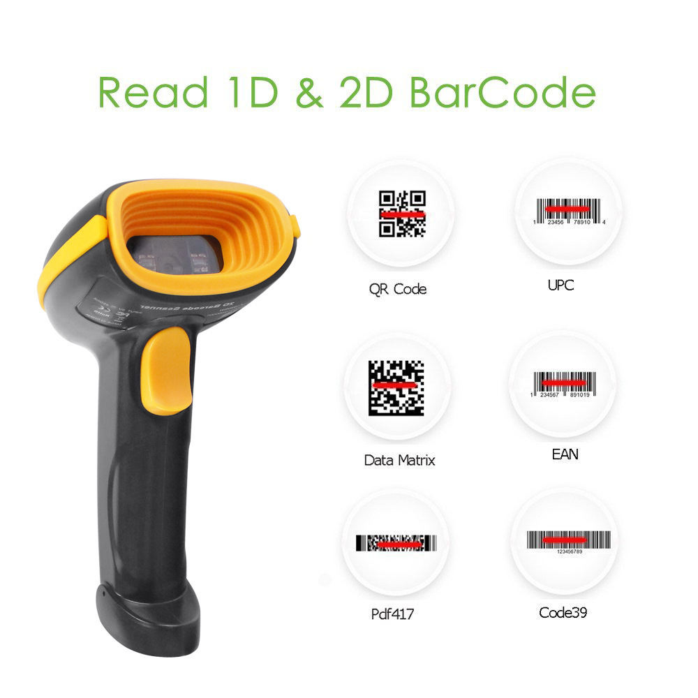 English version wireless scanner, Bluetooth barcode scanner