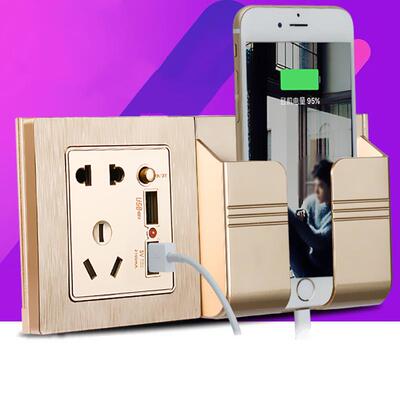 Concealed  five-hole wall socket USB Switch power