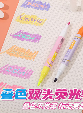 English version of thick fluorescent pen with 16 colors