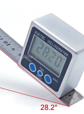 New Digital Angle Gauge Meter Mini Protractor 360 Degree