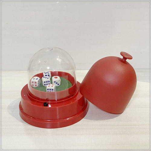 电动色盅骰盅套装底座筛盅骰子甩盅色粒色子骰子盅 酒吧KTV摇色子