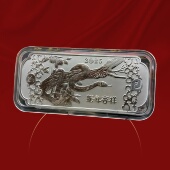 蛇年纪念银色条纪念章生肖蛇贺岁纪念币创意礼品工艺品收藏品摆件