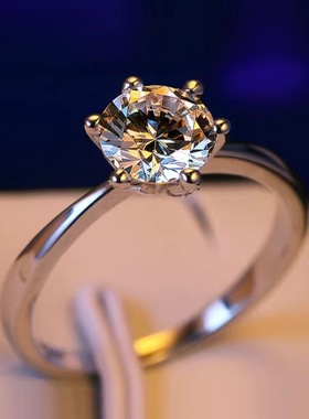 奢华大气璀璨2克拉戒指夺目大克拉设计造型独特光芒四射轻松成为