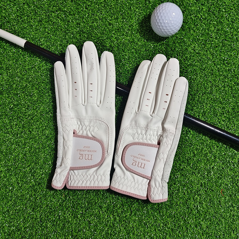 进口高尔夫手套真皮女士小羊皮左右双手舒适透气防滑耐磨爆款手套