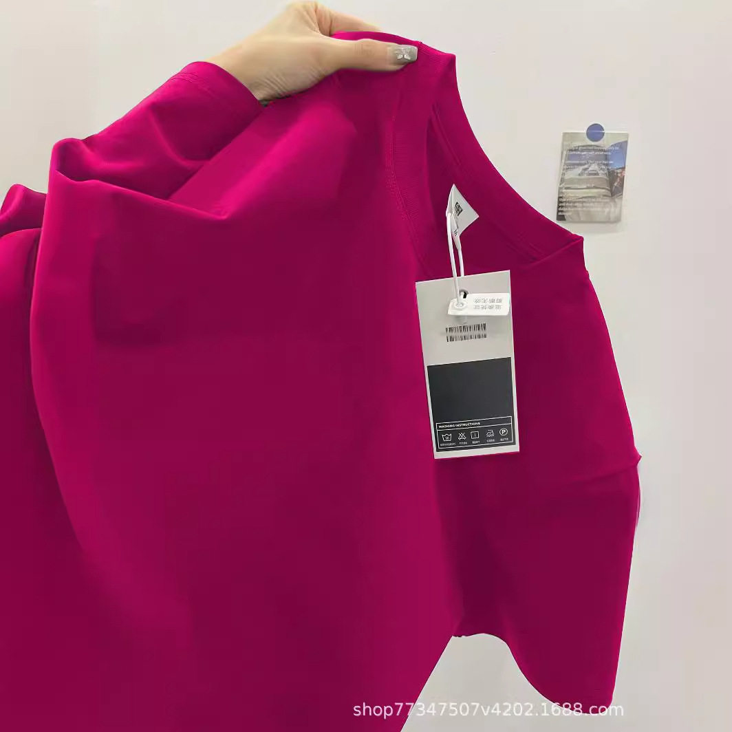 300g重磅美式纯棉短袖t恤夏季宽松百搭纯白色打底衫男女基础款tee