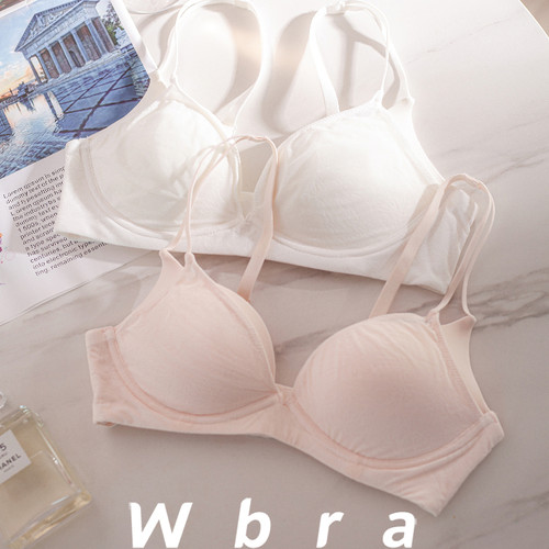 Wbra法式性感无钢圈聚拢上托文胸