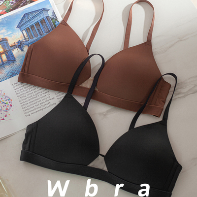 法式光面无痕无钢圈文胸