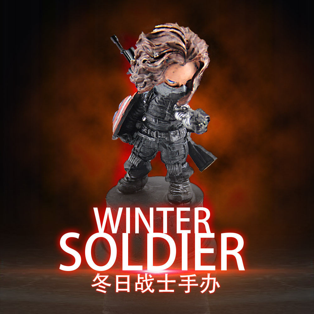 冬日战士冬兵巴基复仇者联盟模型情人节礼物公仔周边玩具玩偶特价