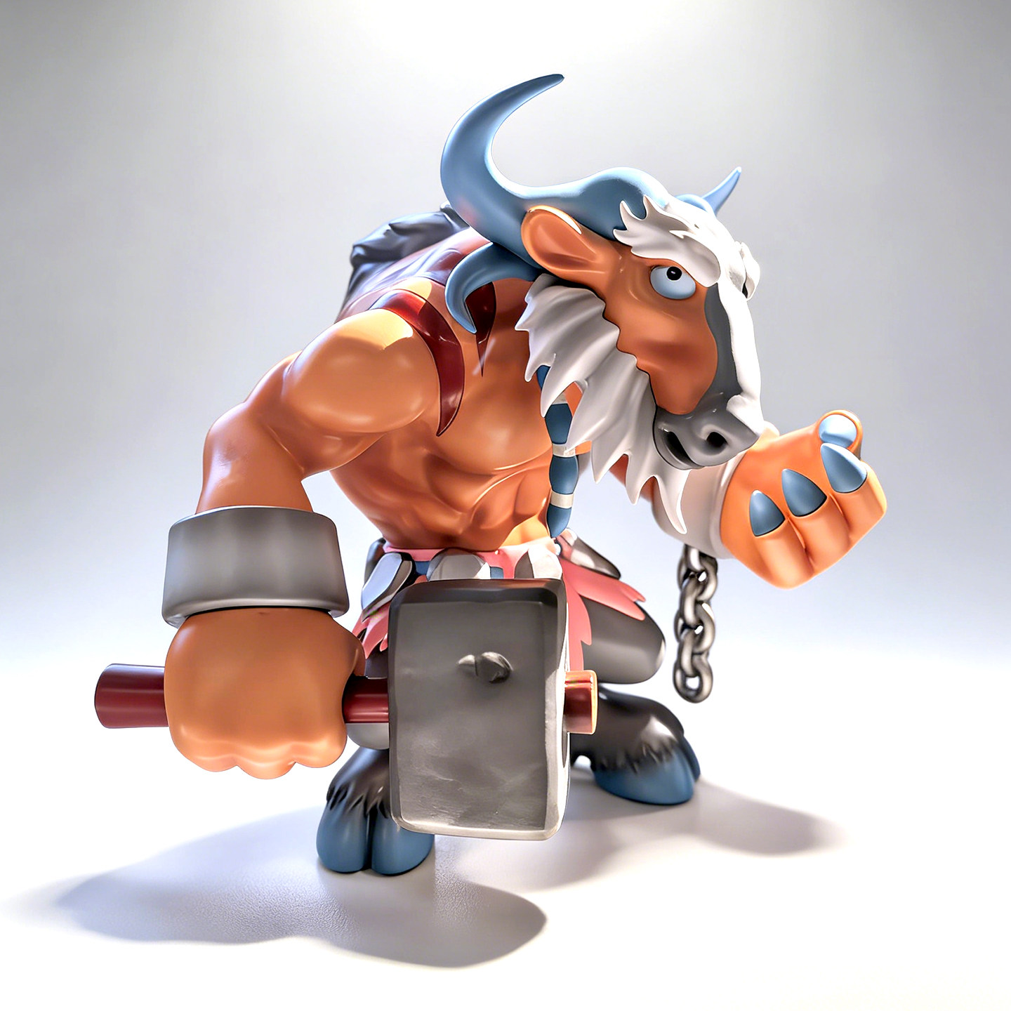 石器时代牛人手办模型GK私人定制