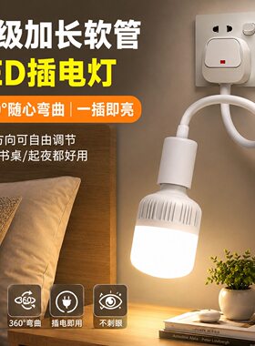 LED插电小夜灯开关直插式插座灯