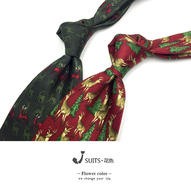 圣诞节麋鹿真丝印花新年年会桑蚕丝真丝复古休闲宽版节日领带10,服饰配件/皮带/帽子/围巾,领带,淘宝优惠券,粉丝福利购,淘宝优惠卷