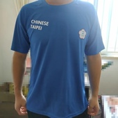 来图可定做 衫 中国台北taipei轻薄速干网眼短袖 T恤印制diy前后半袖