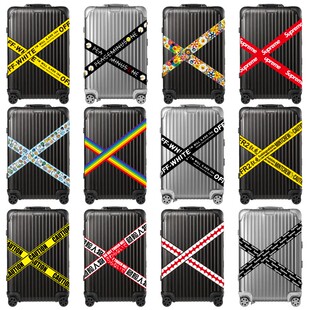 大张潮牌off旅行箱行李箱钓鱼箱防水贴纸汽车划痕门窗冰箱笔记本