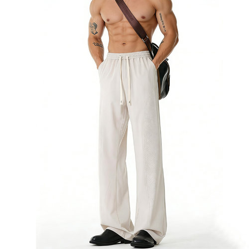 美式健身直筒纯色冰感休闲长裤