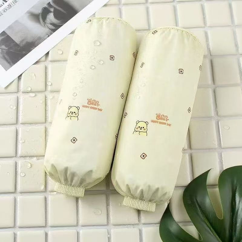 冬季长款防水防污袖套女厨房家务护袖头防油手套袖工作耐脏袖筒男