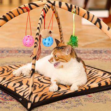 新品Elite豹纹帐篷小型犬猫咪猫窝嬉戏泰迪玩具宠物用品