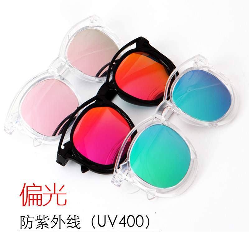 超轻儿童太阳镜男女童偏光防紫外线彩膜小孩学生墨镜大框时尚新款