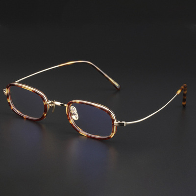 男女复古小框赛璐璐配钛超轻