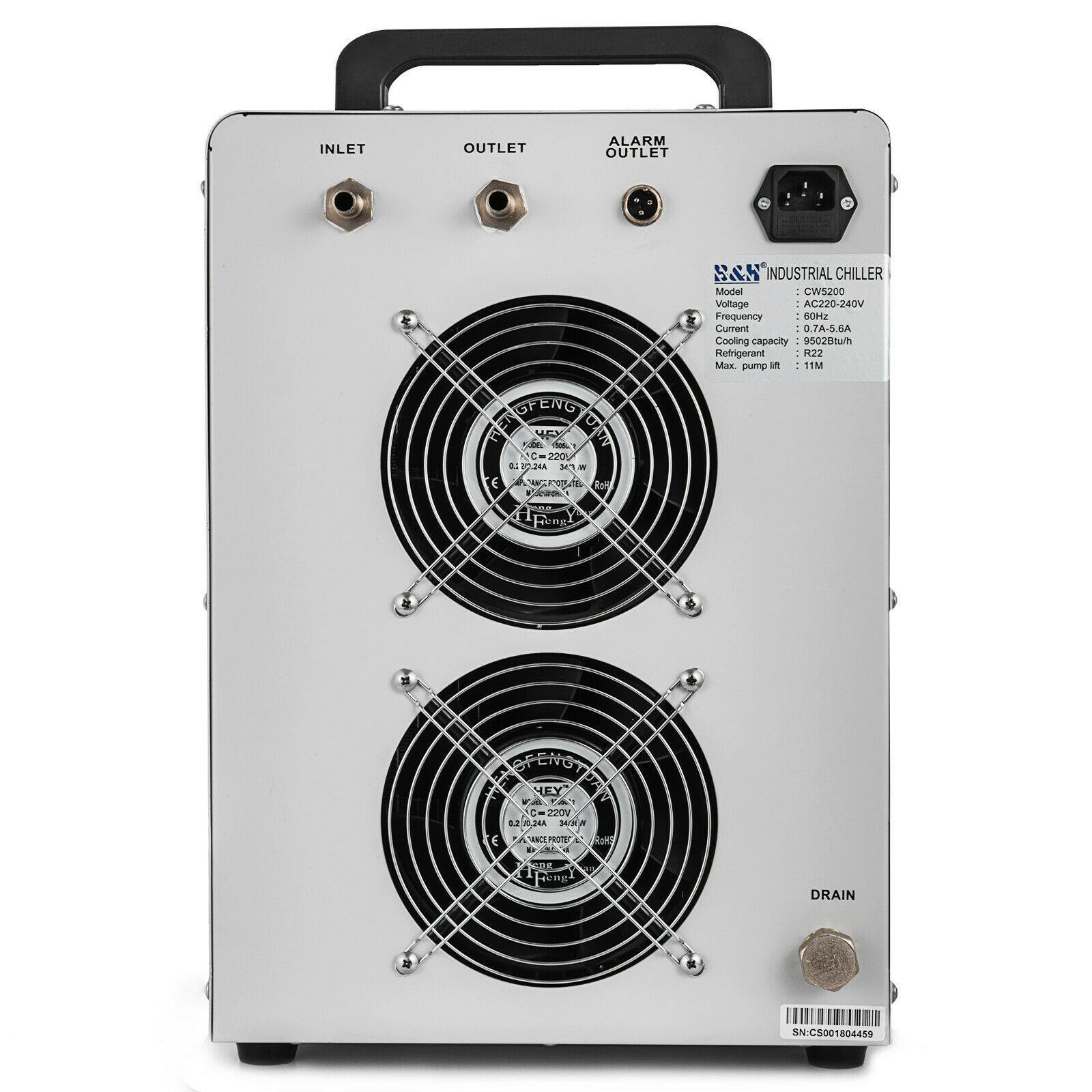 新CW5200冷水机款6L容量高效冷水机业制冷机工激光雕刻机CW5200DG