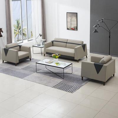 现代简约办公沙发公室沙发茶几组合无品牌/时务商接待办尚沙发M10