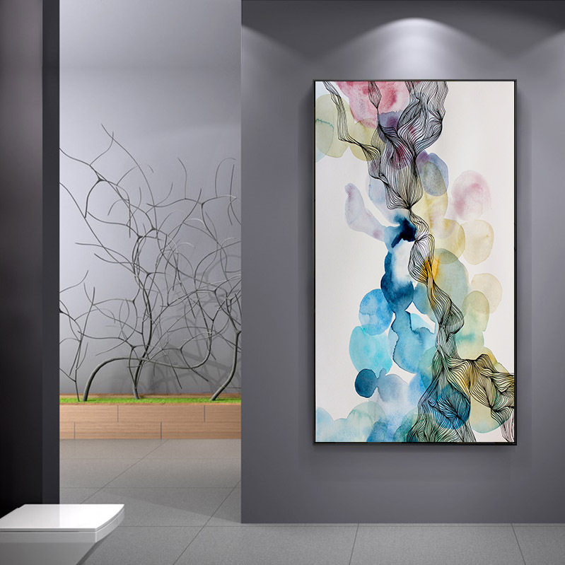 现代简约玄关装饰画过道走廊轻奢挂画北欧抽象客厅沙发背景墙壁画,家居饰品,现代装饰画,淘宝优惠券,粉丝福利购,淘宝优惠卷