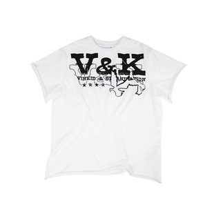 Vinkid(云梯)VK短袖 和平鸽短款正肩修身美式潮流百搭显瘦T恤