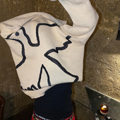 和平鸽毛衣基础美式 Vinkid 云梯 街头国潮小众休闲百搭针织上衣