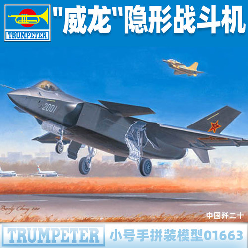小号手歼J20威龙隐形战斗机模型