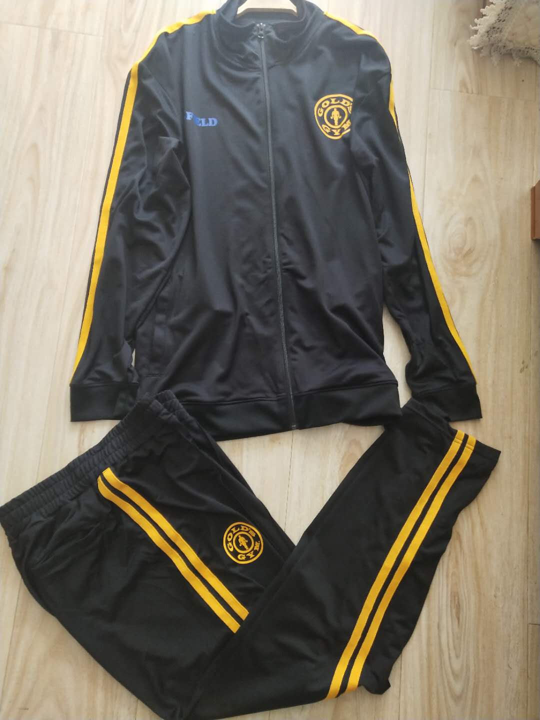 春季新款外贸春秋青春流行新款休闲男装运动服翻领套装跑步服